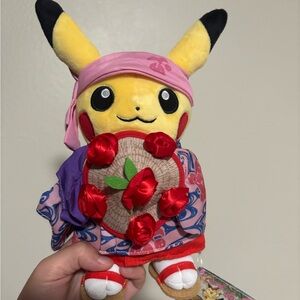Pokemon Center Tohoku Pikachu Hanagasa Festival Plush Japan Limited Edition